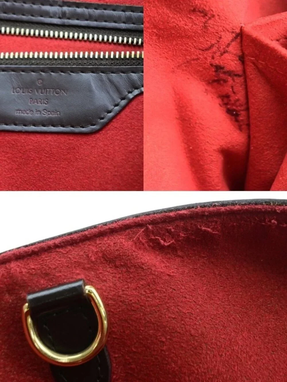 LOUIS VUITLOUIS VUITTON Hampstead MM Shoulder Bag Damier Leather